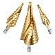 Set 3 Burghie In Trepte Spiralate HSS 4-32 Freze AURI Set 3 Burghie In Trepte Spiralate HSS 4-32 Freze AURI