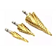 Set 3 Burghie In Trepte Spiralate HSS 4-32 Freze AURI Set 3 Burghie In Trepte Spiralate HSS 4-32 Freze AURI