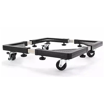 Suport NEGRU reglabil cu roti pentru electrocasnice Suport NEGRU reglabil cu roti pentru electrocasnice