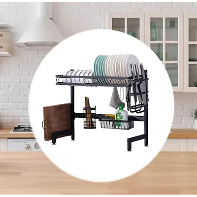 Organizator pentru uscat vasele reglabil 85cm Organizator pentru uscat vasele reglabil 85cm
