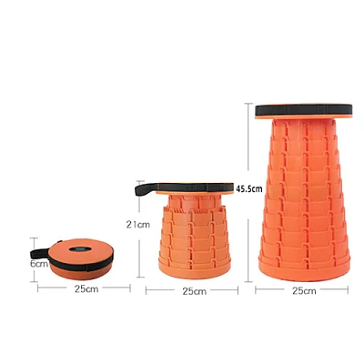 Scaun retractabil cu pliere telescopica pentru camping LY