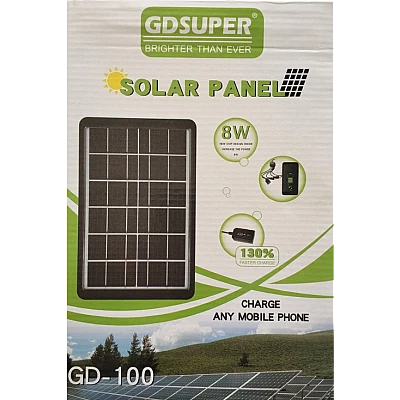 Panou solar GD100 portabil 8W GD SUPER Panou solar GD100 portabil 8W GD SUPER