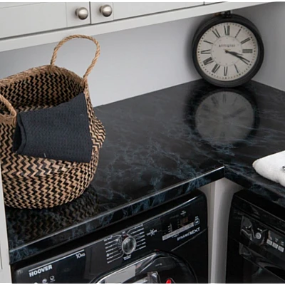 Set 3 X Autocolant Marmura NEGRU CU ALBASTRU 60 x 200 Autoadeziv Rezistent pentru Mobila Set 3 X Autocolant Marmura NEGRU CU ALBASTRU 60 x 200 Autoadeziv Rezistent pentru Mobila