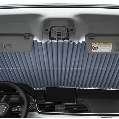 Parasolar auto retractabil impotriva razelor UV, fixare prin ventuze 70 cm Parasolar auto retractabil impotriva razelor UV, fixare prin ventuze 70 cm