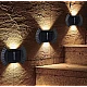 Set 4 Lampi solare cu lumina bidirectionala 4 led / lampa Set 4 Lampi solare cu lumina bidirectionala 4 led / lampa