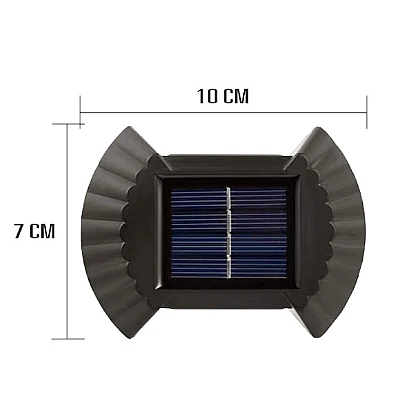 Set 4 Lampi solare cu lumina bidirectionala 4 led / lampa Set 4 Lampi solare cu lumina bidirectionala 4 led / lampa