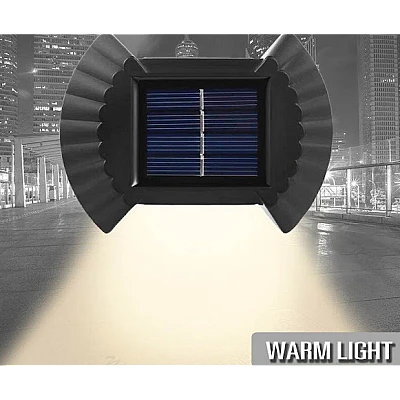 Set 4 Lampi solare cu lumina bidirectionala 4 led / lampa Set 4 Lampi solare cu lumina bidirectionala 4 led / lampa