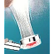 Cap de Dus cu Elice pentru Presiune Inalta cu Buton Oprire Apa Jet Tip Vortex Cromat Cap de Dus cu Elice pentru Presiune Inalta cu Buton Oprire Apa Jet Tip Vortex Cromat