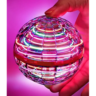 Minge zburatoare cu LED, tip drona,pentru fetite Minge zburatoare cu LED, tip drona,pentru fetite