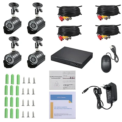 KIT de Supraveghere si Securitate Video CCTV 4 Camere 5G 4K HD Lentile 36mm KIT de Supraveghere si Securitate Video CCTV 4 Camere 5G 4K HD Lentile 36mm