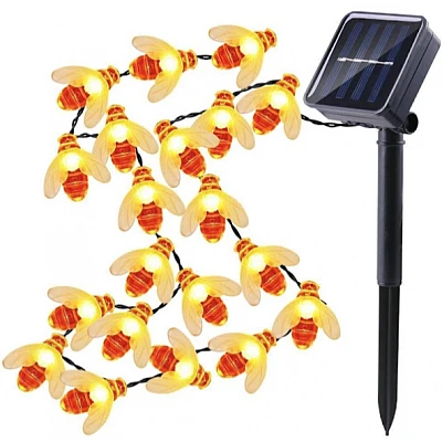 Ghirlanda solara cu 50 albinute LED interior-exterior Ghirlanda solara cu 50 albinute LED interior-exterior