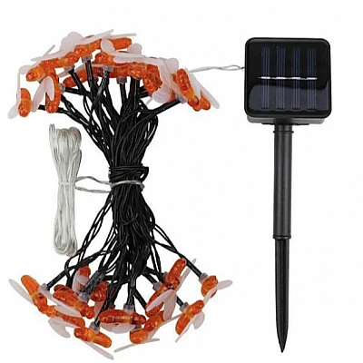 Ghirlanda solara cu 50 albinute LED interior-exterior Ghirlanda solara cu 50 albinute LED interior-exterior