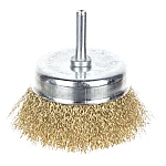 Perie sarma, tip cupa, otel, 4" pentru masina de gaurit 2500 RPM