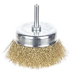 Perie sarma, tip cupa, otel, 4" pentru masina de gaurit 2500 RPM