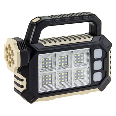 Lanterna solara HS-8029-7-A multifunctionala cu 3 surse de lumină: 7 LED-uri SMD în față, 54 LED-uri SMS pe lateral, 3 mini panouri LED-uri pe lateral Lanterna solara HS-8029-7-A multifunctionala cu 3 surse de lumină: 7 LED-uri SMD în față, 54 LED-uri SMS pe lateral, 3 mini panouri LED-uri pe lateral