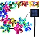 Instalatie solara flori de cires RGB cu 50 led-uri multicolor