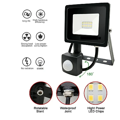 Proiector LED 30W 2700lm cu senzor de miscare 220V Proiector LED 30W 2700lm cu senzor de miscare 220V