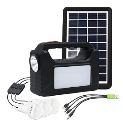Kit Solar GDPlus GD-8080 portabil cu 3 becuri Kit Solar GDPlus GD-8080 portabil cu 3 becuri