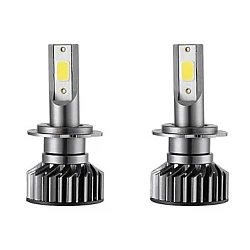 Set 2 Becuri Auto H7 cu Led Mini putere 50w 8000lm per bec temperatura 6000K