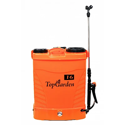 Pompa de stropit electrica TOP GARDEN 16 L acumulator 6 BAR regulator 3 duze