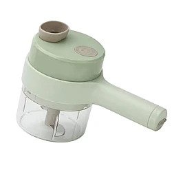 Aparat de tocat si feliat automat verde pentru fructe legume si condimente ACUMULATOR