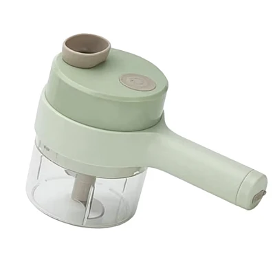 Aparat de tocat si feliat automat verde pentru fructe legume si condimente ACUMULATOR Aparat de tocat si feliat automat verde pentru fructe legume si condimente ACUMULATOR