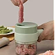 Aparat de tocat si feliat automat verde pentru fructe legume si condimente ACUMULATOR Aparat de tocat si feliat automat verde pentru fructe legume si condimente ACUMULATOR