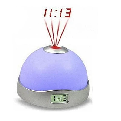 Ceas digital rotund cu proiectie ora pe tavan Ceas digital rotund cu proiectie ora pe tavan