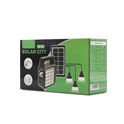 Kit solar GD-105 Lanterna LED multifunctionala cu panou solar Kit solar GD-105 Lanterna LED multifunctionala cu panou solar