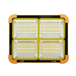 Proiector Solar portocaliu Portabil 336 led D10 4 casete