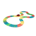 Circuitul Multicolor Magic Track cu o masinuta 220 piese fluorescent