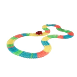 Circuitul Multicolor Magic Track cu o masinuta 220 piese fluorescent Circuitul Multicolor Magic Track cu o masinuta 220 piese fluorescent