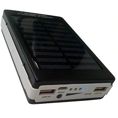 Baterie externa cu incarcare solara si lanterna 20 LED uri Baterie externa cu incarcare solara si lanterna 20 LED uri