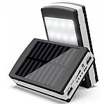 Baterie externa cu incarcare solara si lanterna 20 LED uri Baterie externa cu incarcare solara si lanterna 20 LED uri