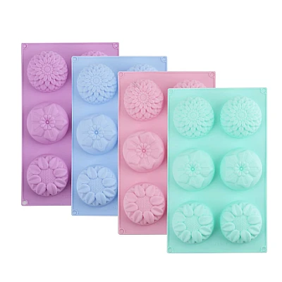 Forma silicon pentru prajituri 6 cavitati Floral AH 0028 Forma silicon pentru prajituri 6 cavitati Floral AH 0028
