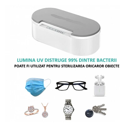 Aparat inteligent de dezinfectare si sterilizare cu lumina UV Aparat inteligent de dezinfectare si sterilizare cu lumina UV