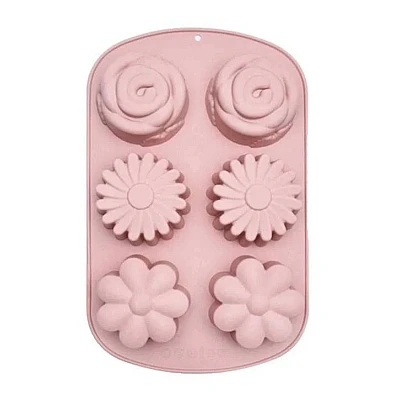 Forma din silicon pentru 6 briose modele diferit Forma din silicon pentru 6 briose modele diferit