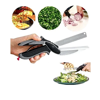 Cutit Tip Foarfeca Multifunctional pentru Bucatarie 2 in 1 Cutit Tip Foarfeca Multifunctional pentru Bucatarie 2 in 1