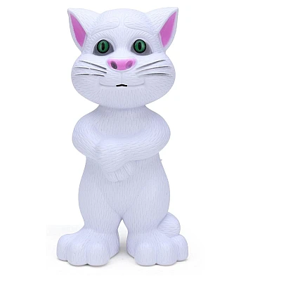Jucarie Vorbitoare Talking Tom ALB 20 cm Jucarie Vorbitoare Talking Tom ALB 20 cm