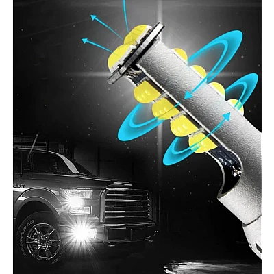 Set 2 becuri auto LED H7 30LED putere 80W cu 4000LM si temperatura culoare 6000K Set 2 becuri auto LED H7 30LED putere 80W cu 4000LM si temperatura culoare 6000K