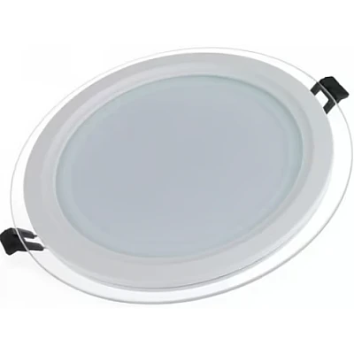 Aplica Rotunda 12W Led MAT incastrabila in tavan fals si rigips margine sticla Aplica Rotunda 12W Led MAT incastrabila in tavan fals si rigips margine sticla
