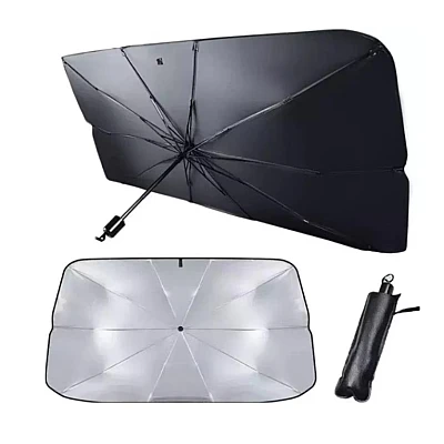 Parasolar pliabil pentru masina tip umbrela 140X60 cm Parasolar pliabil pentru masina tip umbrela 140X60 cm