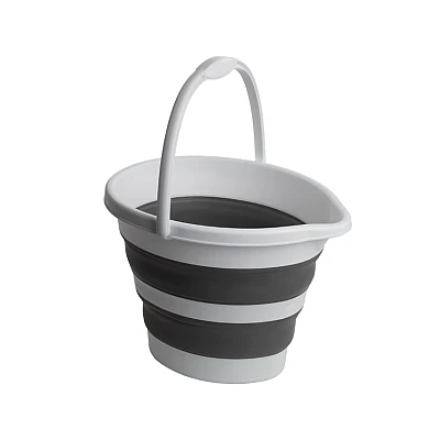 Galeata pliabila din silicon si plastic 10 L Galeata pliabila din silicon si plastic 10 L