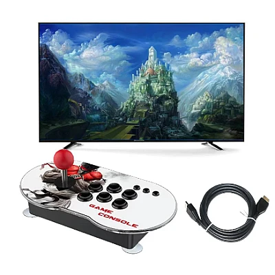 Consola retro pentru jocuri video cu maneta Consola retro pentru jocuri video cu maneta