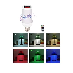 Bec Muzical LED bluetooth telecomanda difuzor 9W Bec Muzical LED bluetooth telecomanda difuzor 9W