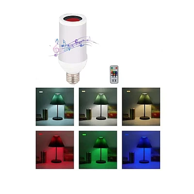 Bec Muzical LED bluetooth telecomanda difuzor 9W Bec Muzical LED bluetooth telecomanda difuzor 9W