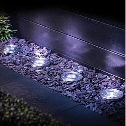 Set 4 lampi solare pentru gradina rotunde Set 4 lampi solare pentru gradina rotunde