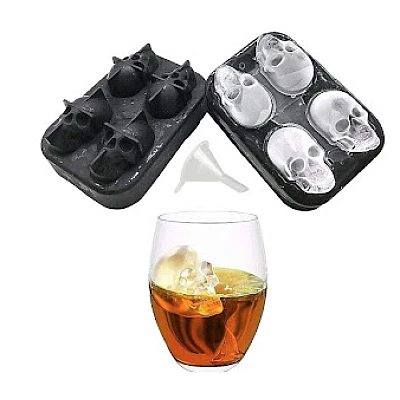 Forma pentru cuburi de gheata model CRANIU din silicon Forma pentru cuburi de gheata model CRANIU din silicon