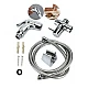 Set bideu cu furtun metalic 1.5m para si suport dus cromat Set bideu cu furtun metalic 1.5m para si suport dus cromat