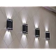Set 4 lampi solare de perete cu iluminare sus jos 4 LED